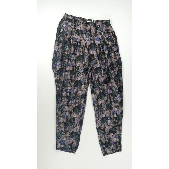 Urban Outfitters Kimchi Blue Lightweight Boho Floral Pants Womens Size 2 - Picture 1 of 8